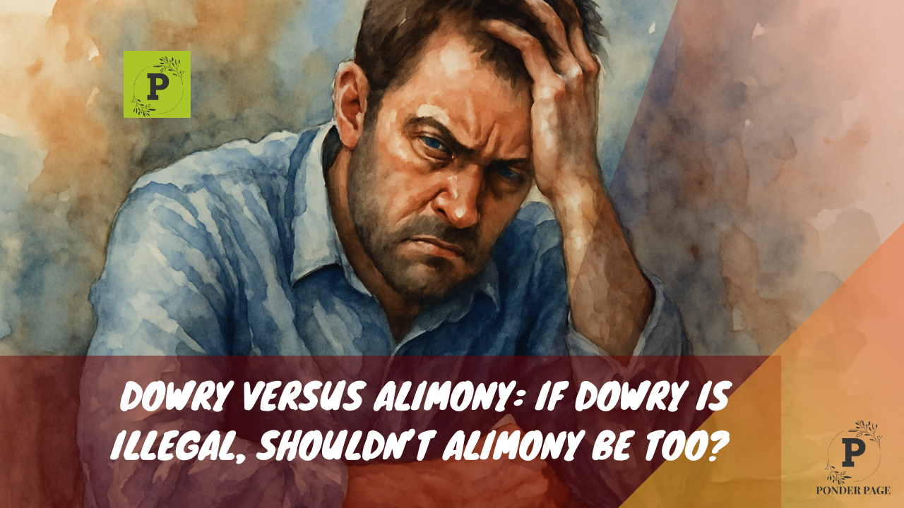 Dowry versus Alimony: If dowry is illegal, shouldn’t alimony be too? Let’s Break It Down